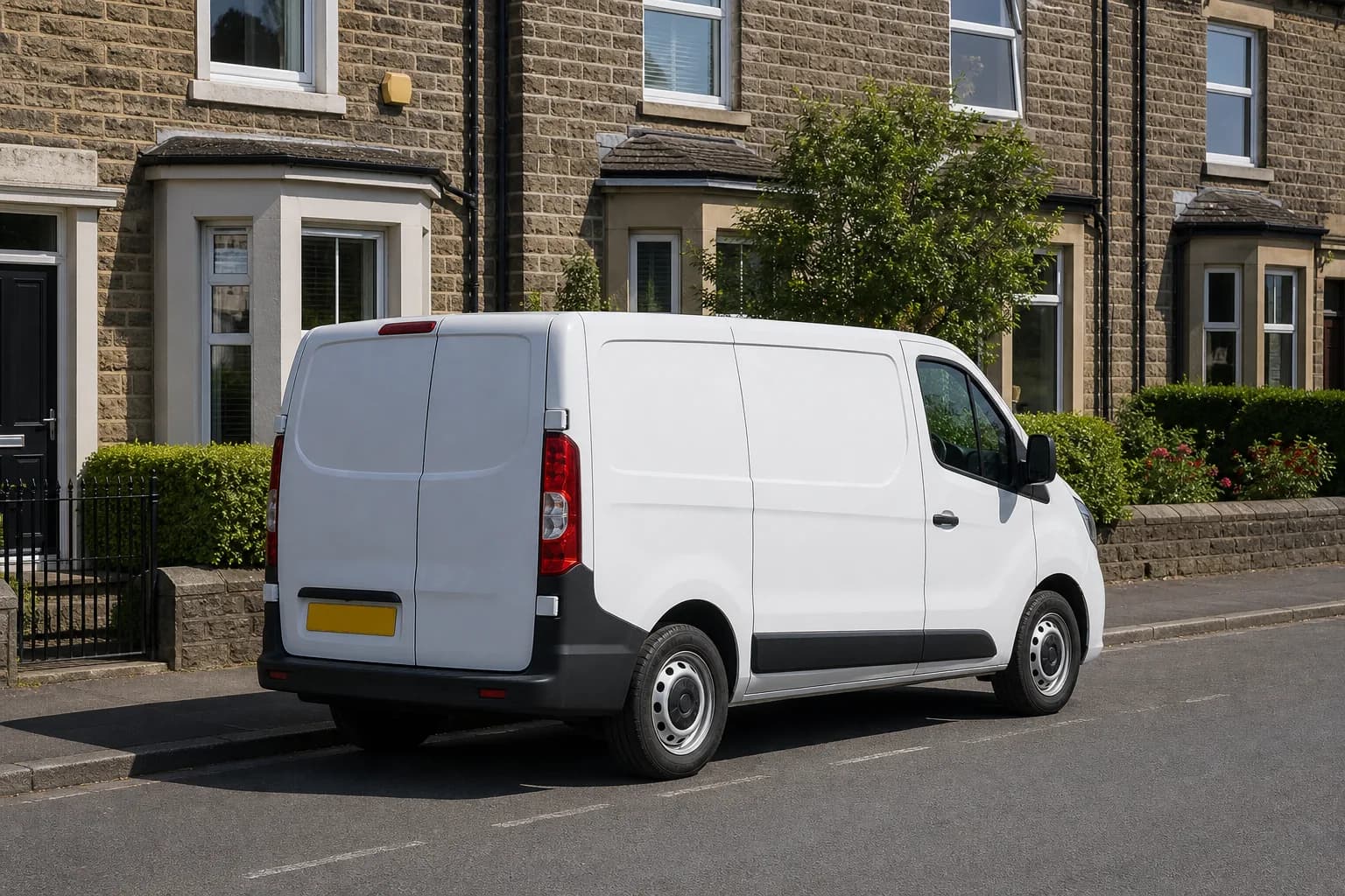 Anchor Group Solutions clearance van outside a Huddersfield home